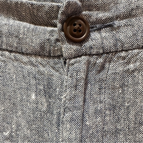 Lands' End High Rise Blue Linen Pants, Size 10 - Picture 4 of 7